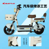 邦德富士达 电动自行车哆萌48v12ah铅酸采销实测续航前后鼓刹真空轮胎LED大灯NFC智能解锁时尚轻巧 甜梦蓝调