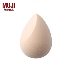 MUJI 無印良品 无印良品 MUJI 水滴斜切美妆粉扑 1个装