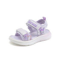 凯蒂猫 Hello Kitty 库洛米女童凉鞋2025夏季女孩公主鞋中大童沙滩鞋 紫色 28码
