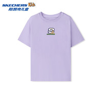 Skechers斯凯奇儿童卡皮巴拉男女童夏季新款透气运动T恤L225K069