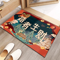 KAYE 卡通地垫 浴室卫生间吸水防滑垫 -国潮风-踏者生财 40X60cm