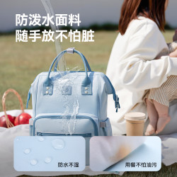 京东京造 妈咪包多功能母婴外出双肩背包包轻便大容量 浅咖