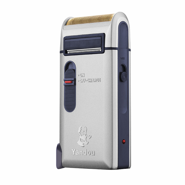 烟斗 剃须刀电动刮胡刀男士便携充电式往复式老人头SC-W301U 浅灰色