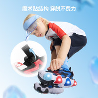FILA斐乐童鞋儿童凉鞋2025夏季溯溪鞋男女小童魔术贴灯鞋海星 石南紫/朴雾嫩粉-PW 32码