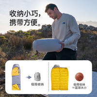 挪客蝉翼鸭绒羽绒睡袋成人户外露营防寒保暖轻量化便携被子两用