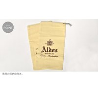 ALDEN 鞋男式 D9631C 标准马臀皮传统商务正装休闲锋利休 黑色的、ブラック