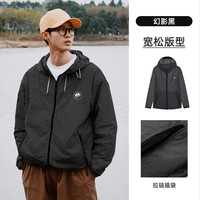 熊猫骆驼系列户外防晒衣防泼水凉感防晒服upf50+春夏外套R139E,S 幻影黑,男女同款 女拍小一码