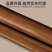 可芝（KERZY）凳子家用可叠放实木小凳子客厅餐桌凳简约高凳子木头方凳软包矮凳 胡桃色-咖色凳面