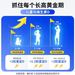 星鲨 [星鲨]维生素D滴剂 400IU*36粒 5盒装 36粒/盒 儿童成人 预防骨质疏松症