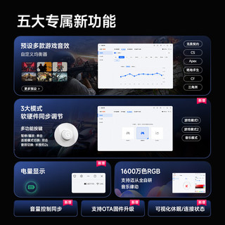  MCHOSE/迈从 7.1环绕音效 电竞耳机 冰感蛋白皮耳罩