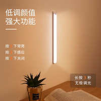 无线人体感应灯条智能橱柜灯条带衣柜酒柜鞋柜厨房免布线充电感应灯过道玄关走廊灯卫生间起夜灯感应夜灯带 【20cm】【白色光】