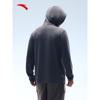 安踏绝绝紫3代UPF100+宽松防晒衣女款夏季冰丝速干皮肤衣休闲外套 【绝绝紫4.0-男女同款】男装灰 XL