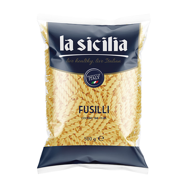 辣西西里lasicilia意大利进口 西餐螺旋意面速食拌面儿童意面