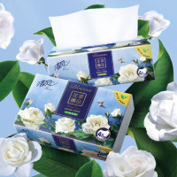 Breeze 清风 花萃系列 抽纸 4层*80抽*18包（190mm*132mm）