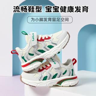  Disney/迪士尼 轻便透气 儿童运动鞋  绿色/米色 26