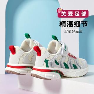  Disney/迪士尼 轻便透气 儿童运动鞋  绿色/米色 26