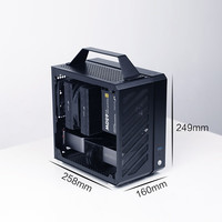 机械大师机械大师C24AIR方糖粉升级C25铝侧板机箱TX台式手提min小机箱 白色+FF135白+MX750P 3.0+线