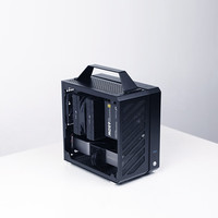 机械大师机械大师C24AIR方糖粉升级C25铝侧板机箱TX台式手提min小机箱 C25 AIR 典雅黑+酷里奥FF135纯黑