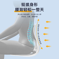 美凯腾 BKT护腰坐垫办公久坐人体工学腰靠垫端午节JDear京东  超大版-香芋紫【300斤以下】