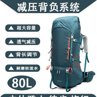 艾王艾王户外包专业登山包大容量80升防水透气背负双肩包防刮耐磨旅行 军绿色 80升 80L
