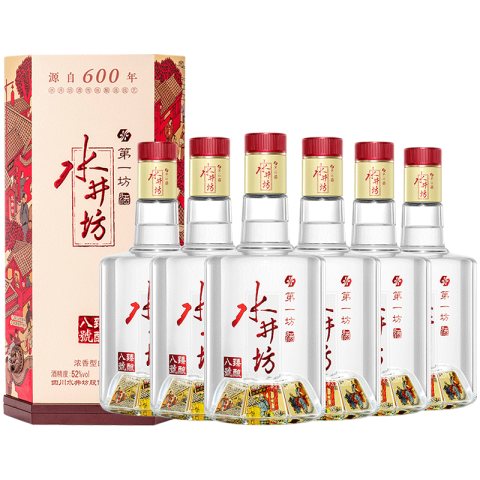 swellfun 水井坊第一坊井台装52%vol 浓香型白酒750ml 单瓶装