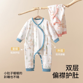 贝肽斯婴儿衣服春秋季长袖纯棉连体衣新生儿四季通用男童女童衣服