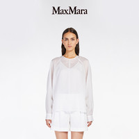 MaxMara 2025春夏女装纯色圆领衬衫6261035206& 34