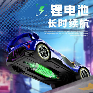 赟娅儿童遥控车玩具rc电动高速马达漂移赛车警车越野汽车六一男孩 法拉利赛车【双开门带车灯】