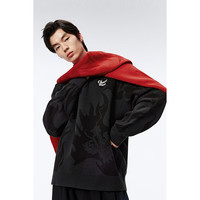 太平鸟男装【羊毛衫】本命年休闲毛衣秋羊毛肌理毛衫男上衣 黑色（阔型） M