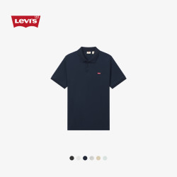 Levi's 男士经典时尚休闲简约短袖Polo衫 藏青色