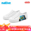 native 抽象梦境儿童洞洞鞋沙滩雨鞋凉鞋溯溪鞋-五1 白色|抽象油画|白色