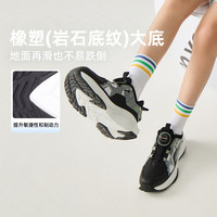 探路者儿童 TOREAD kids探路者童鞋儿童运动鞋2025春夏男女大童轻便旋钮高弹跑步鞋 米白绿色 33码