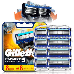Gillette 吉列 锋隐致顺剃须刀手动刮胡刀锋速5层刀片刀头刀架 致顺 手动8刀头 不含刀架