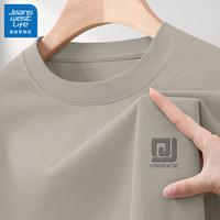 JEANSWEST LIFE 真维斯纯棉短袖男t恤美式潮牌男士上衣夏季休闲宽松舒适男款衣服