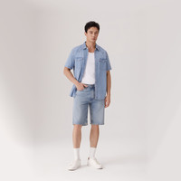 Levi's李维斯25年春夏新款男士简约休闲405经典直筒复古牛仔短裤
