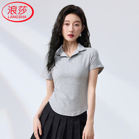 Langsha/浪莎 修身显瘦 女士短袖T恤