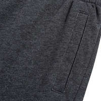 鸿星尔克童装男童裤子秋季舒适长裤中大童儿童运动裤男女同款 焦炭花灰 150