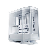 骨伽 乘风MX600星舰FV270全塔台式玻璃侧透机箱E-ATX主板竖装显卡机箱 星舰FV270 白色