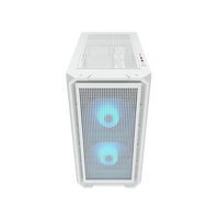 骨伽 乘风MX600星舰FV270全塔台式玻璃侧透机箱E-ATX主板竖装显卡机箱 小乘风MX600 mini 白色
