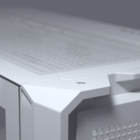 骨伽 乘风MX600星舰FV270全塔台式玻璃侧透机箱E-ATX主板竖装显卡机箱 乘风MX600 白色