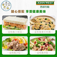 西部约翰（JOHN WEST） 澳洲品牌西部约翰t金枪鱼罐头各口味单罐tuna三明治寿司色拉即食 水浸95g单罐