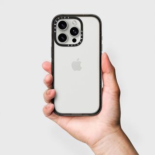 CASETIFY 基础款透明防摔手机壳 适用iPhone16/15/14/Pro/Max 苹果手机壳 透明黑框 iPhone 16 Plus