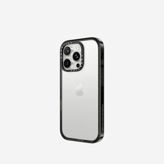 CASETIFY 基础款透明防摔手机壳 适用iPhone16/15/14/Pro/Max 苹果手机壳 透明黑框 iPhone 16 Plus