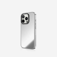 CASETIFY 基础款透明防摔手机壳 适用iPhone16/15/14/Pro/Max 苹果手机壳 镜面银框MagSafe iPhone 16 Pro Max