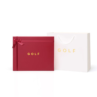 GOLF高尔夫 牛皮 柔雾白 女士单肩包 礼盒套装