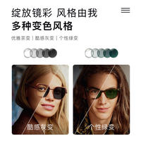 essilor/依视路 防蓝光 近视镜片 钛框 全视线T8【膜洁变灰色】1.56非球面现片【清透易清洁】