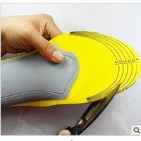 今迈龙 运动鞋垫减震透气男内增高男士女鞋垫足弓垫扁平足鞋垫军训鞋垫全垫 灰色 35-40