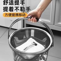 水桶家用储水用洗衣手提小水桶学生宿舍用透明带盖加厚塑料桶耐用