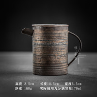 象运福 手工日式创意茶壶陶瓷过滤泡茶壶功夫茶具茶水壶茶道泡茶器 手作·陶制半嘴茶壶