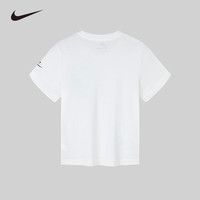 NIKE耐克童装男女童短袖T恤2024夏季舒适儿童针织休闲运动短T上衣